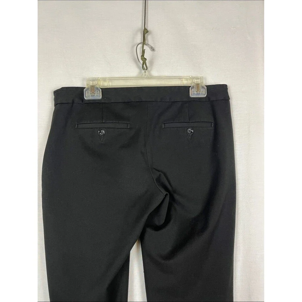 Express Pitch Black Columnist Straight Leg Dress Pants